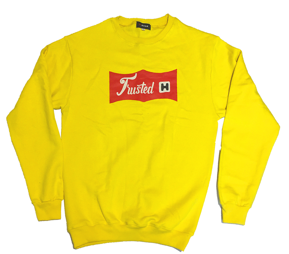 Streetwear Yellow crewneck sweatshirt