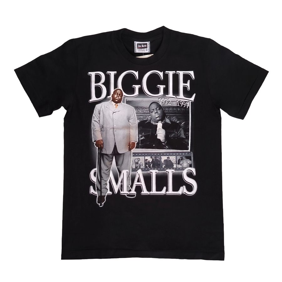 Black print t-shirt Biggie Smalls (size M)
