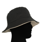 chapeau bob noir-beige 1