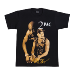 2 Pac sepia portrait print t-shirt 1