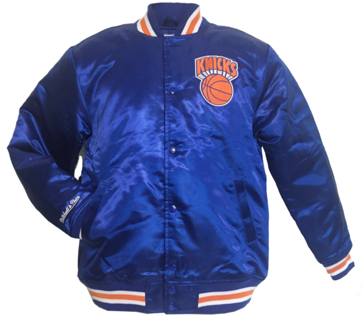 Knicks mitchell and store ness jacket