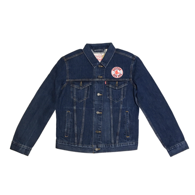 Levi's Los Angeles Dodgers Patch Trucker Jacket in Blue