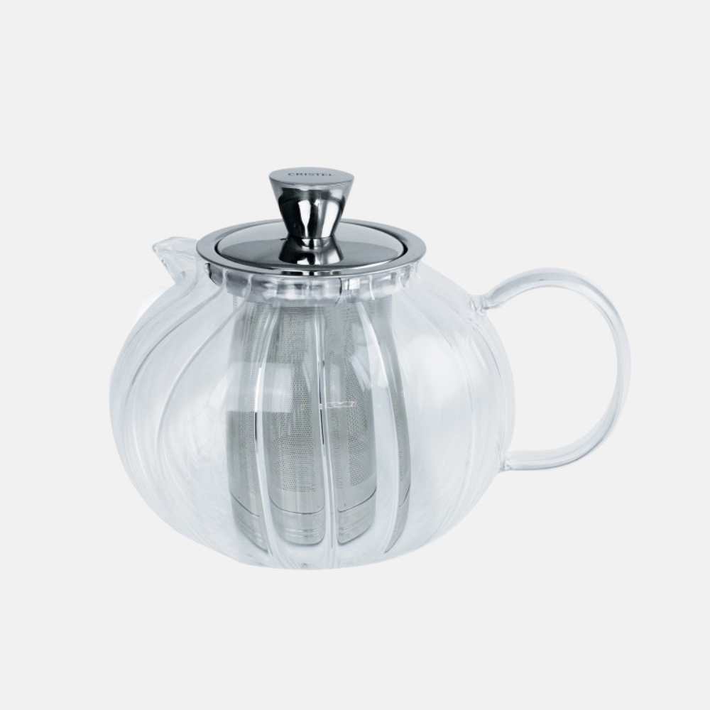 Théière ronde en verre avec filtre dévissable CRISTEL GYOKURO