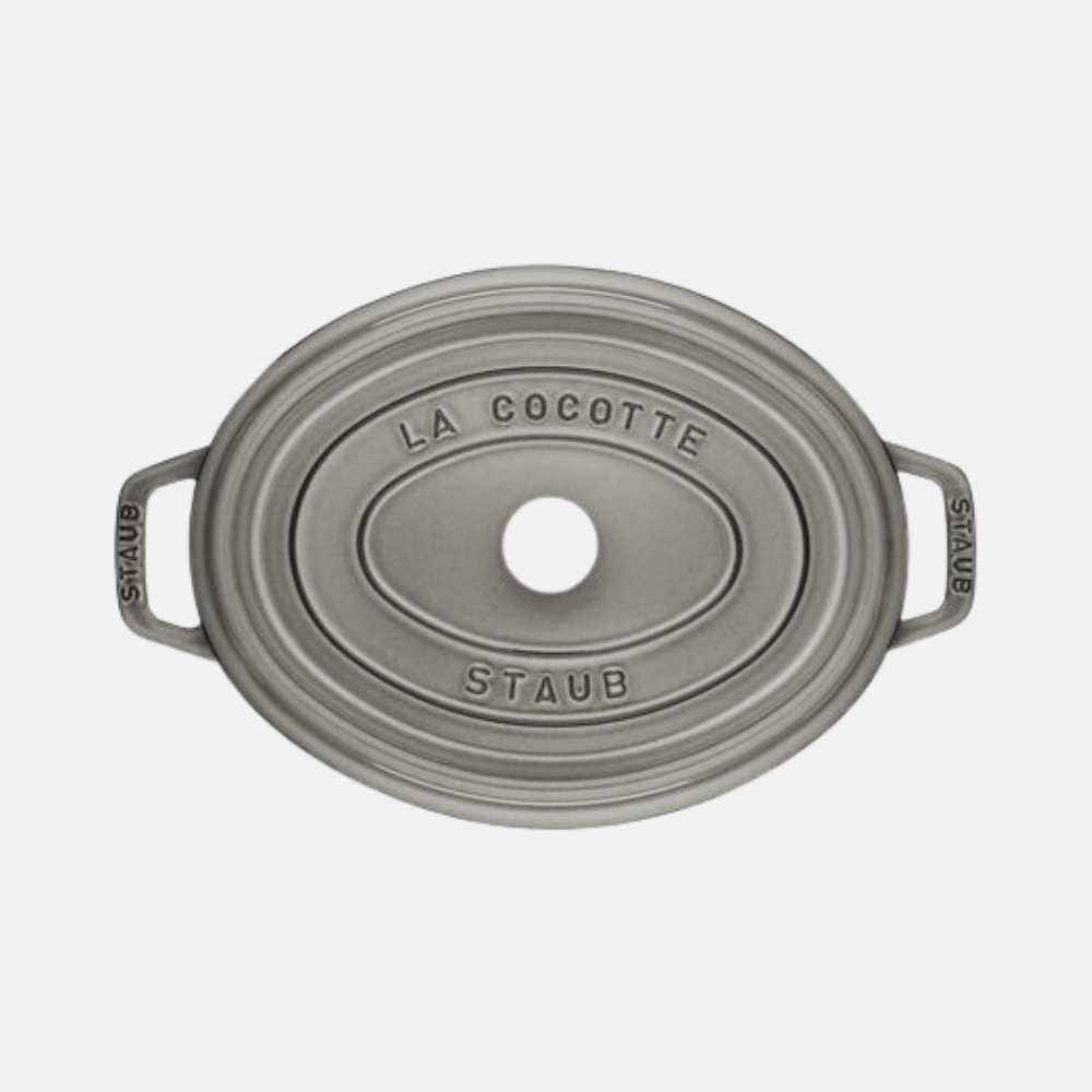Cocotte en fonte ovale gris graphite STAUB