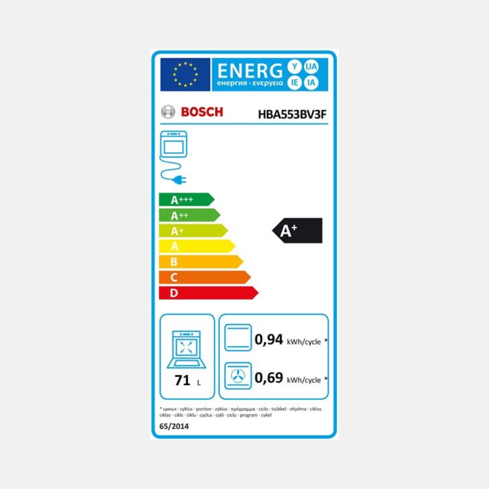 Four EcoClean BOSCH HBA553BV3F