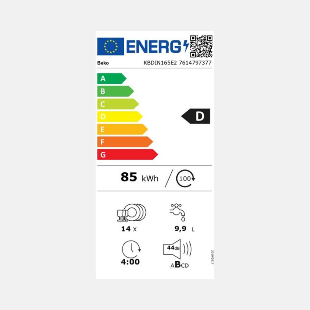 Lave-vaisselle Tout-intégrable BEKO KBDIN165E2