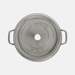 Cocotte en fonte ronde gris graphite STAUB