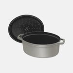 Cocotte en fonte ovale gris graphite STAUB