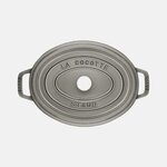 Cocotte en fonte ovale gris graphite STAUB