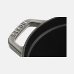 Cocotte en fonte ovale gris graphite STAUB