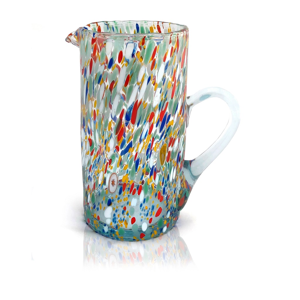 Carafe en verre 1L de Murano ARLECCHINO