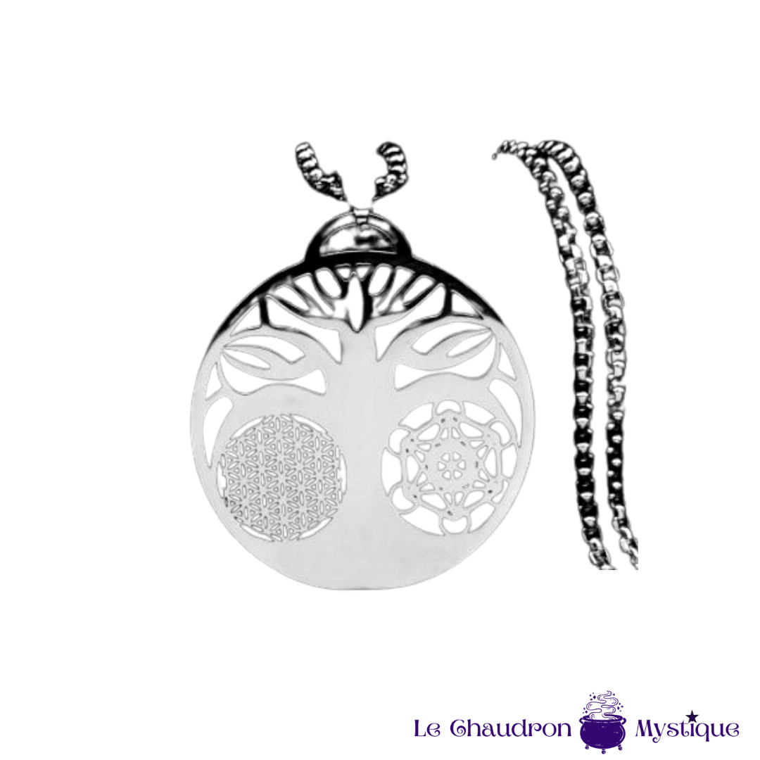 Pendentif arbreviemetatron argent