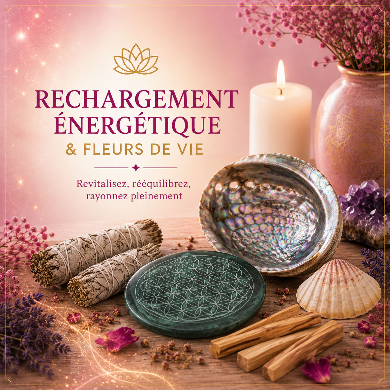 rechargement fleur de vie