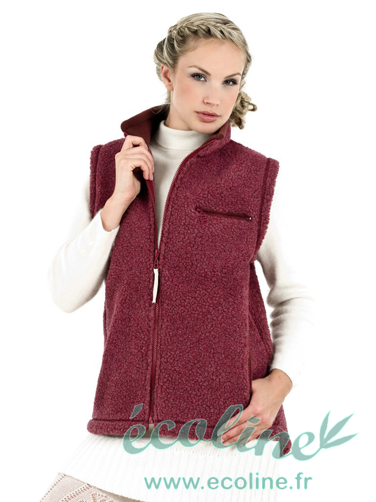 gilet femme laine sans manche