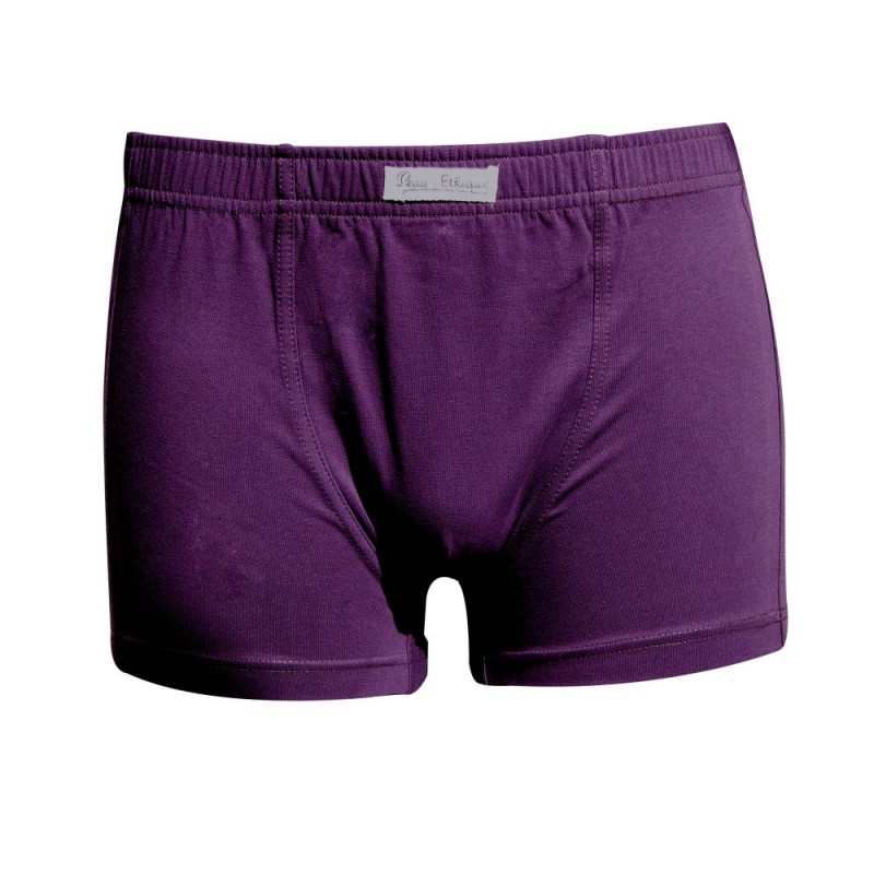boxer-homme-coton-biologique- violet électrique