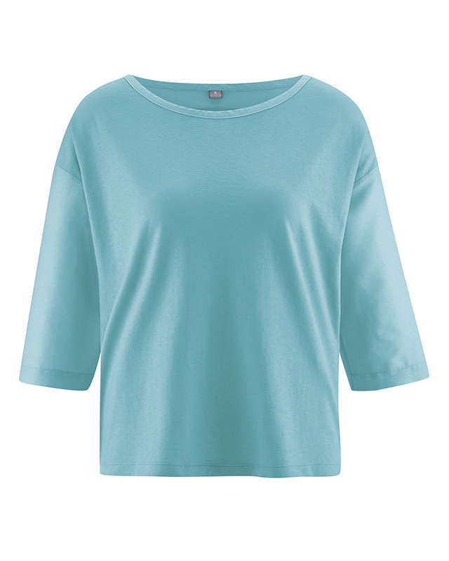blouse bio soldes dh141_turquoise