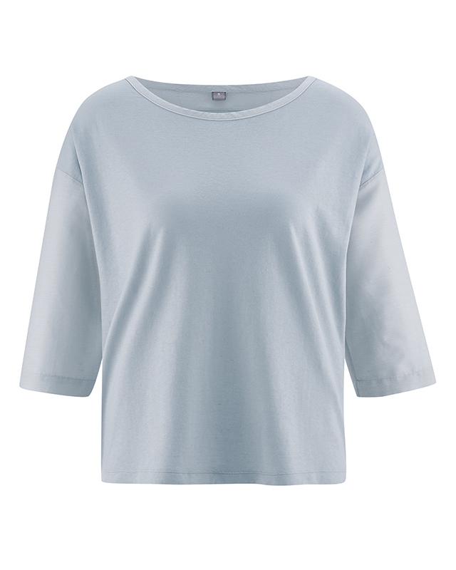blouse coton bio soldes dh141_gris_platine