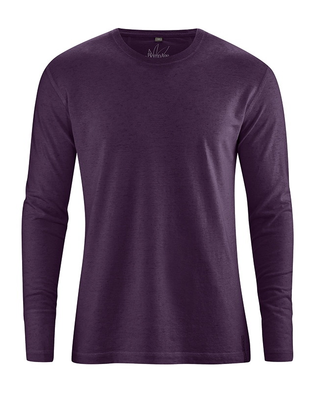 t-shirt chanvre éthique dh225_violet_aubergine