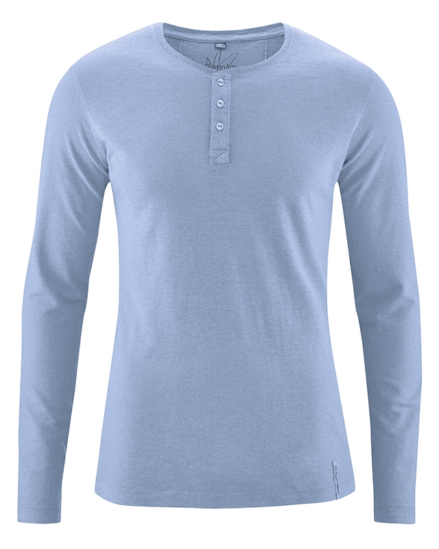 t-shirt manches longues chanvre coton bio dh239_bleu_ciel_de_pluie