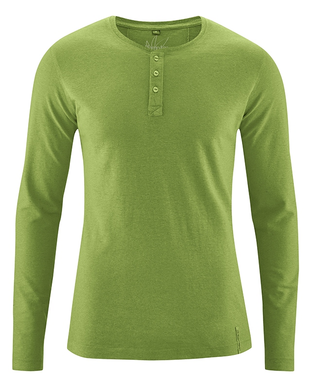 t-shirt col boutonné chanvre dh239_vert_weed