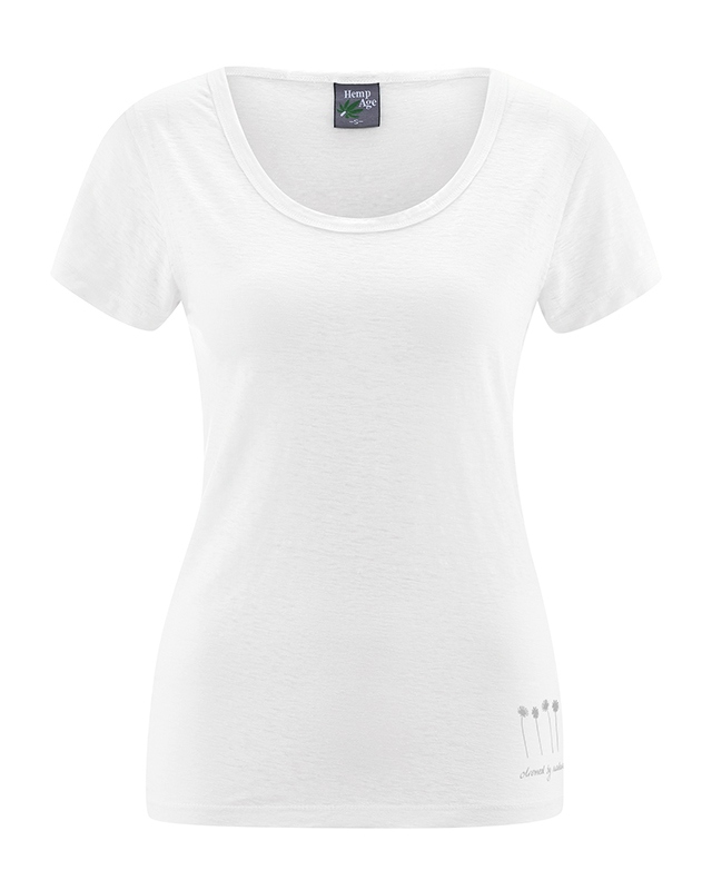 t-shirt manches courtes femme chanvre équitable DH235_blanc