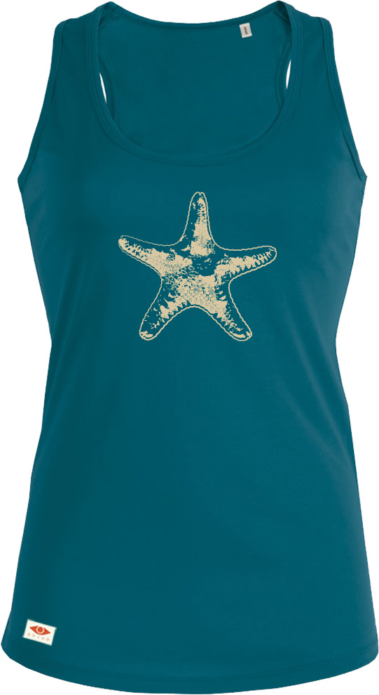 Debardeur OVIVO Starfish-bleu lagon woman