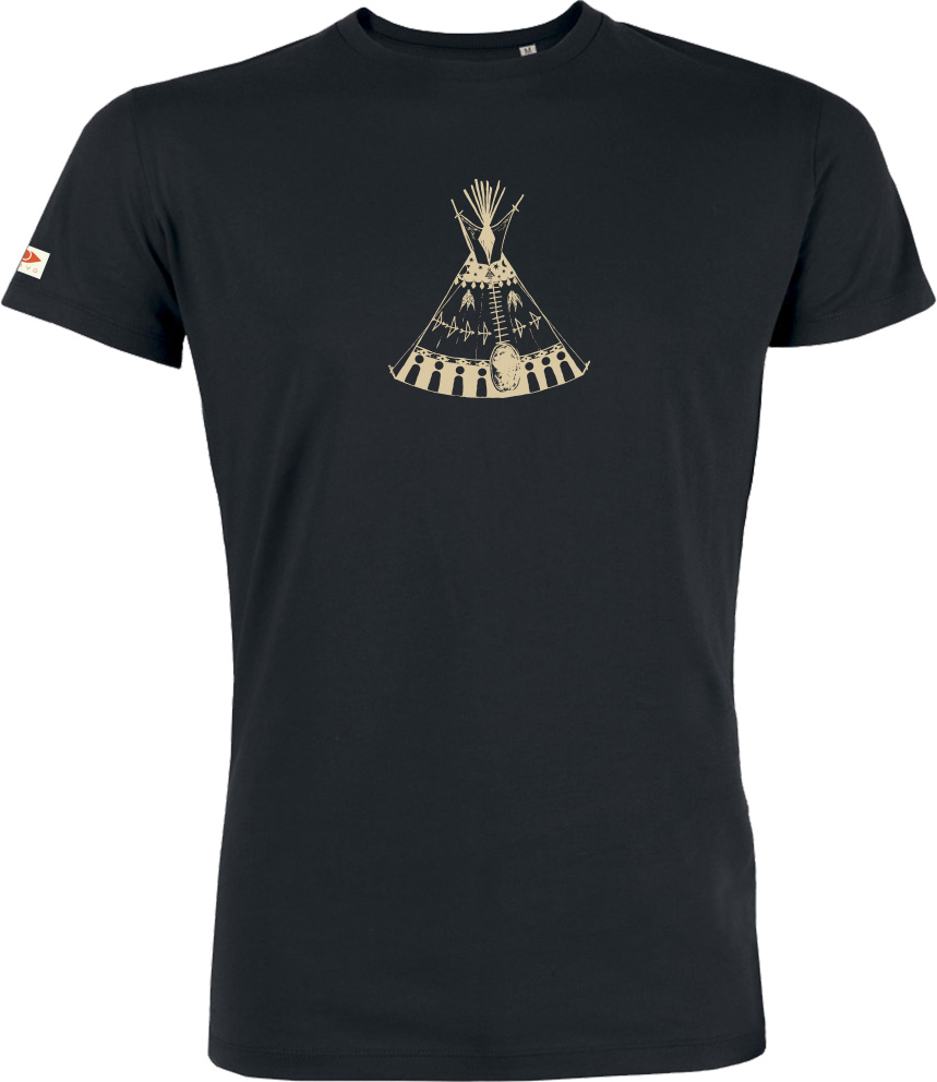 T-shirt OVIVO Tipi-noir-man