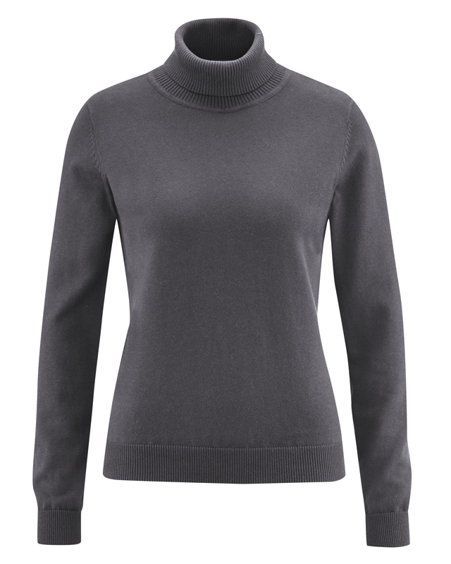 Sous-pull Ajusté Col Roulé En Coton Mélangé Black Esprit - Femme