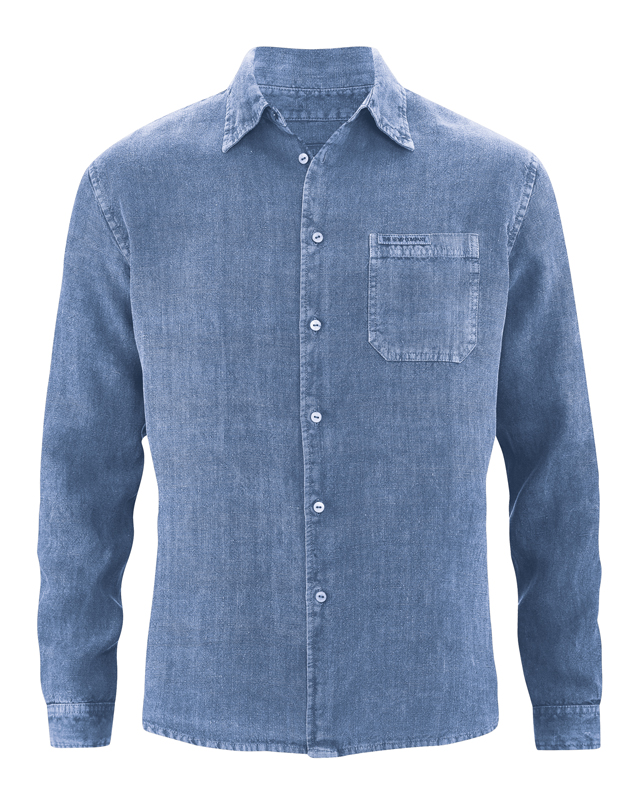 chemise chanvre DH022_bleu-baie