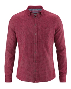 chemise bio homme DH030_rouge_sangria