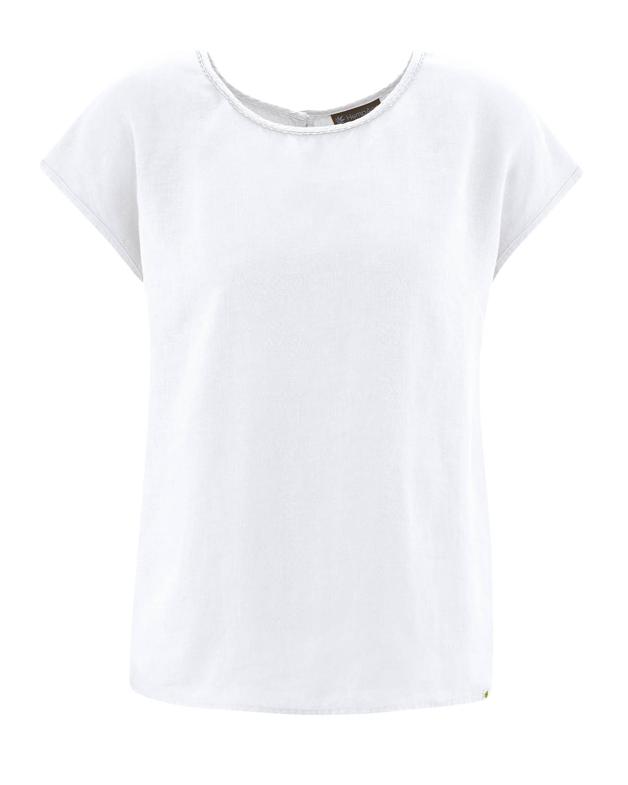 t-shirt femme hempage DH164_blanc