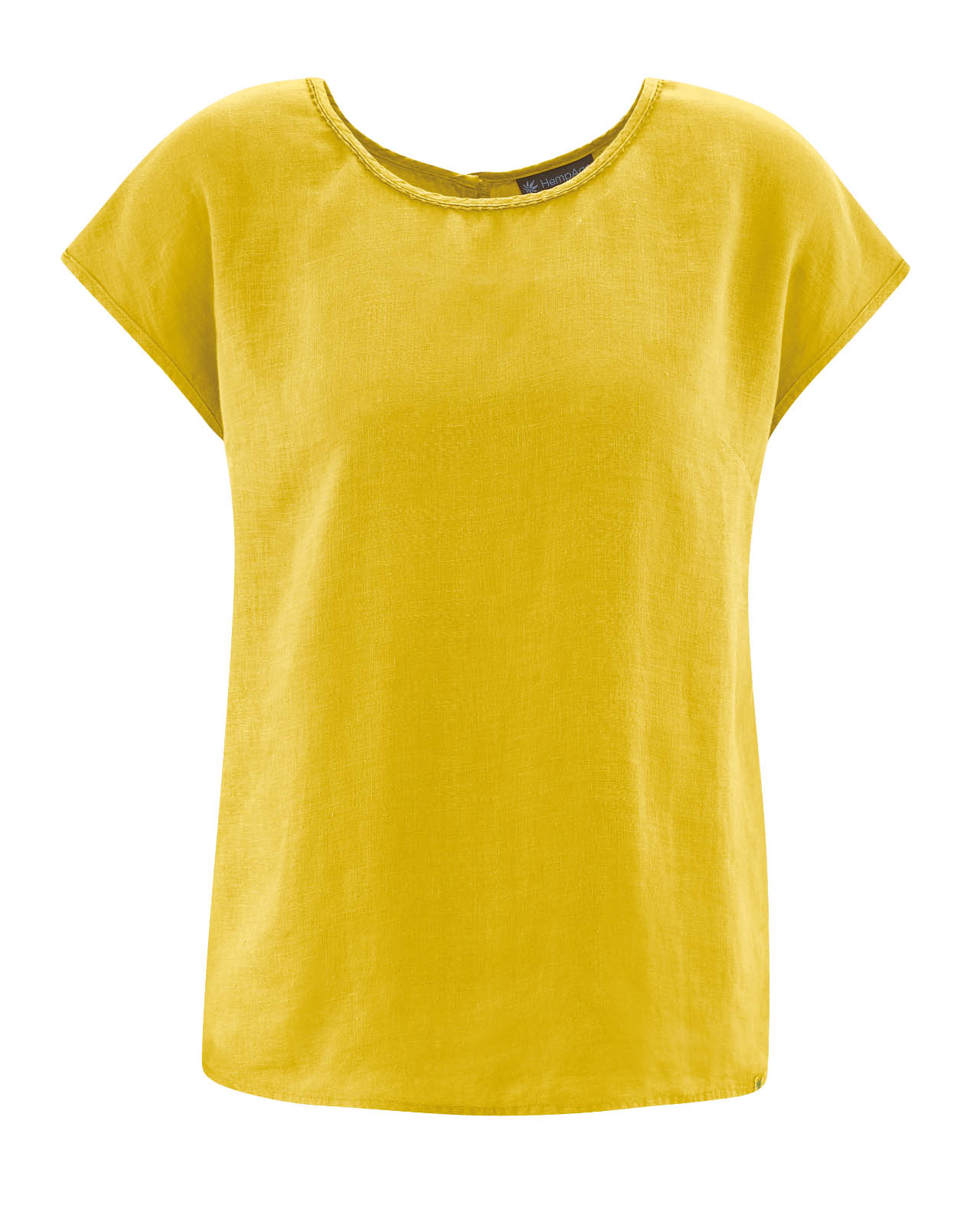t-shirt chanvre femme DH164_jaune_curry