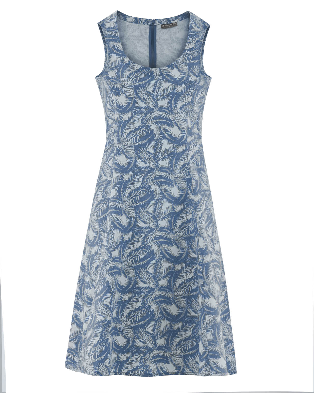 robe imprimée DH167_bleu_baie