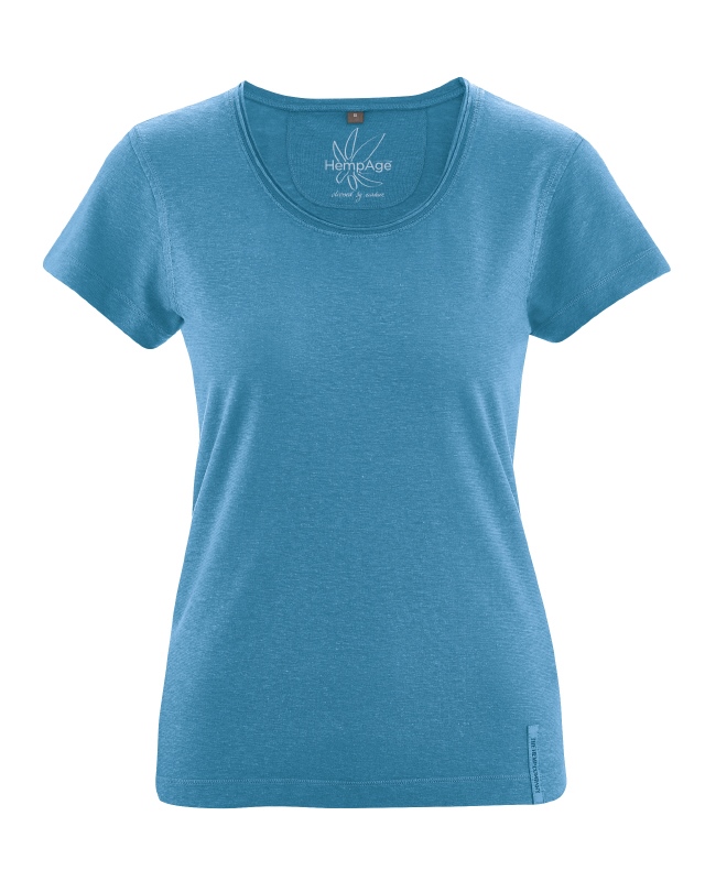 t-shirt ecoresponsable femme DH216_bleu_atlantique