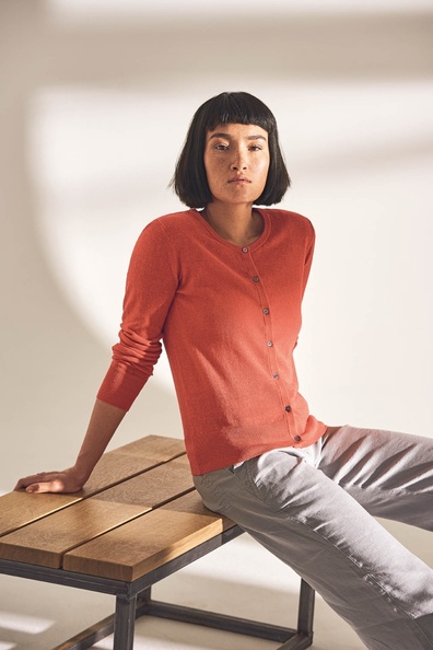 Cardigan femme 315 - chanvre et coton bio