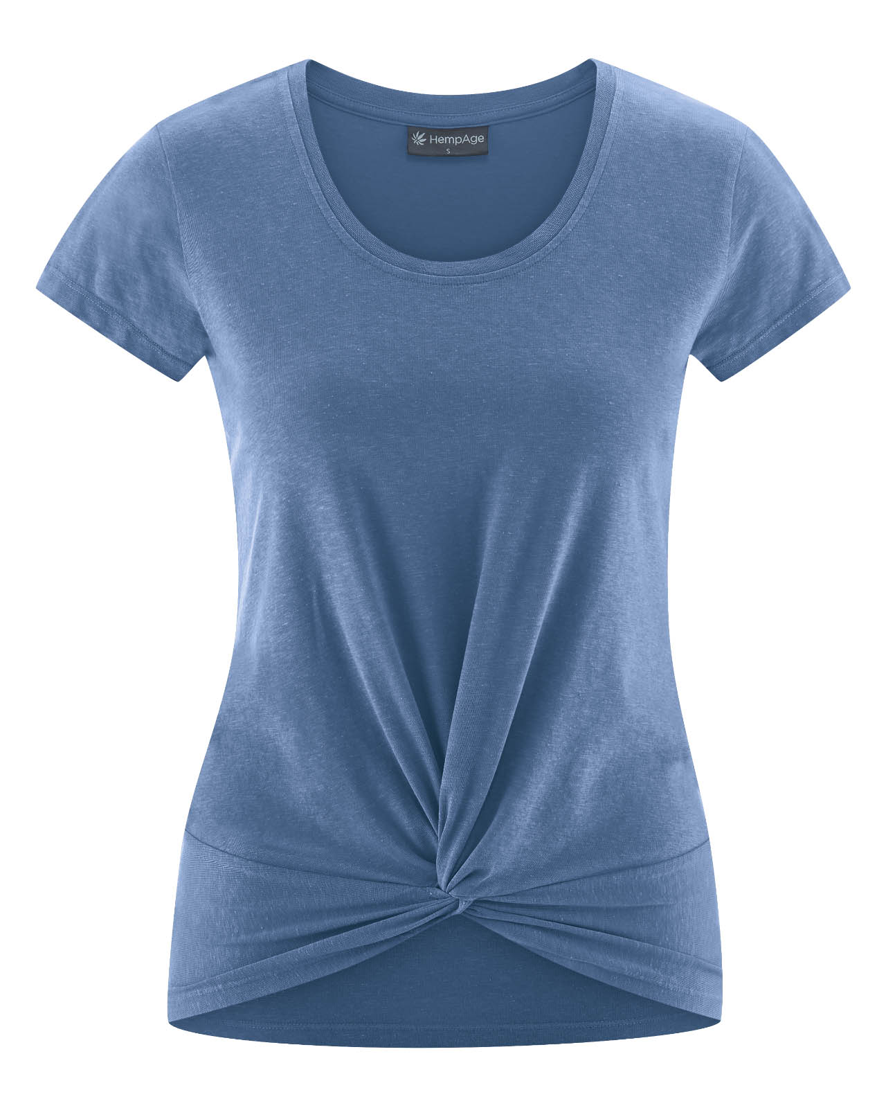 t-shirt yoga coton bio DH652_blueberry
