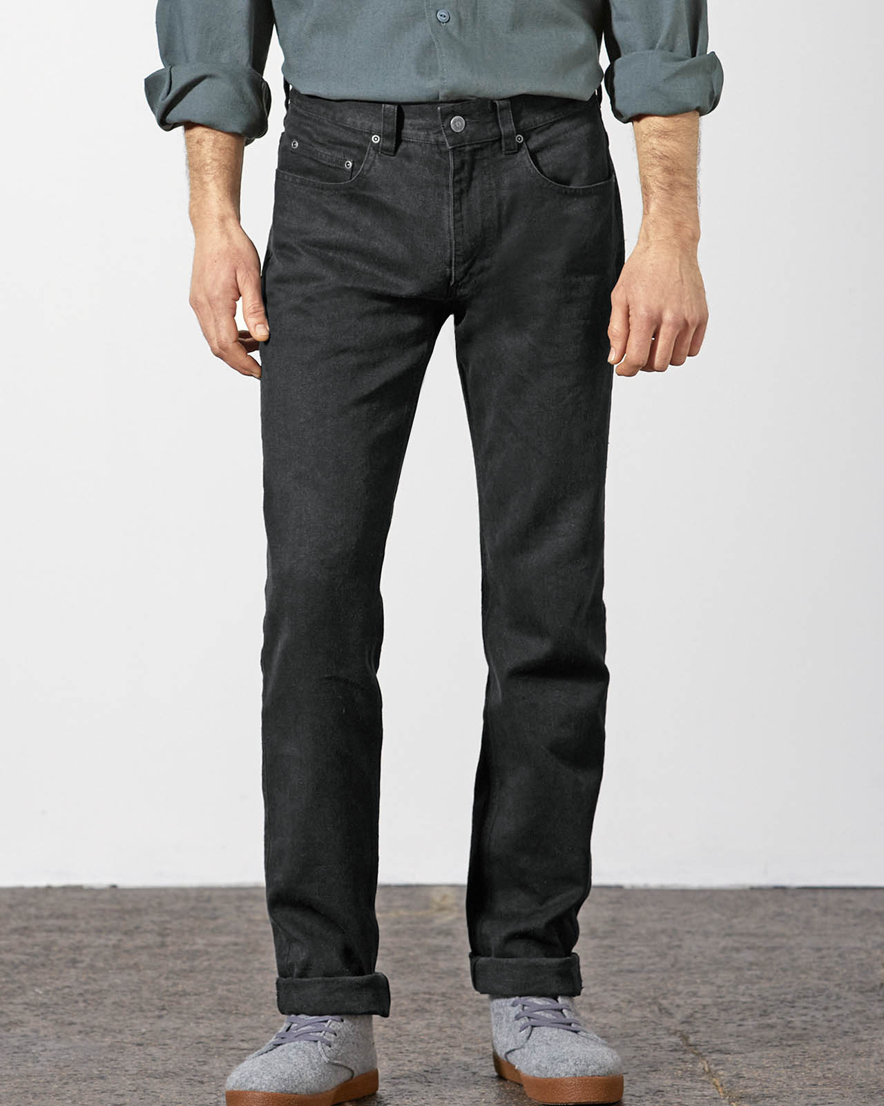 jean coton bio DH575_black