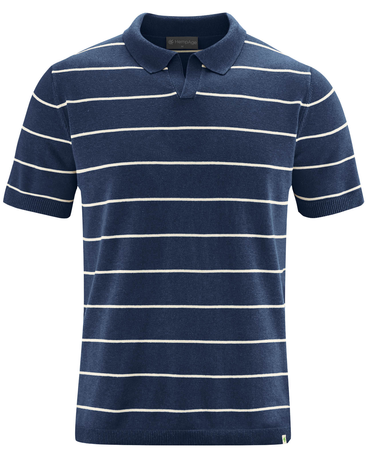 polo chanvre homme LZ326_a_navy
