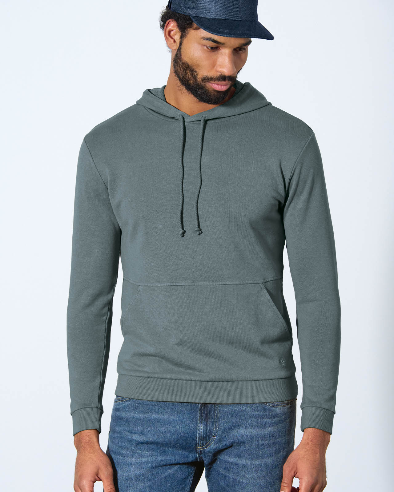 Sweat à capuche homme 819 - chanvre et coton bio - Boutique Homme -  ECOLINE