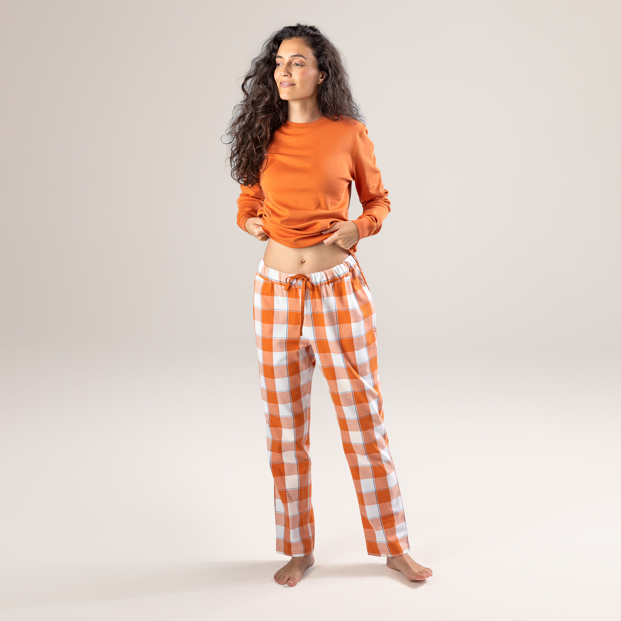 Pyjama Femme Pyjama En Eponge Vêtement Pyjama En Coton Bio Femme