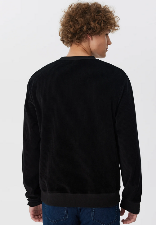 seat-bio-epais_2232-021 Men Corduroy Sweatshirt - Black – Leela Cotton Naturtextilien Handels GmbH