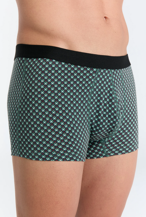 sous-vêtement-homme-durable-imprimé-géométrique_2121-132 Herren Trunkshorts - Waldkubus – Leela Cotton Naturtextilien Handels GmbH