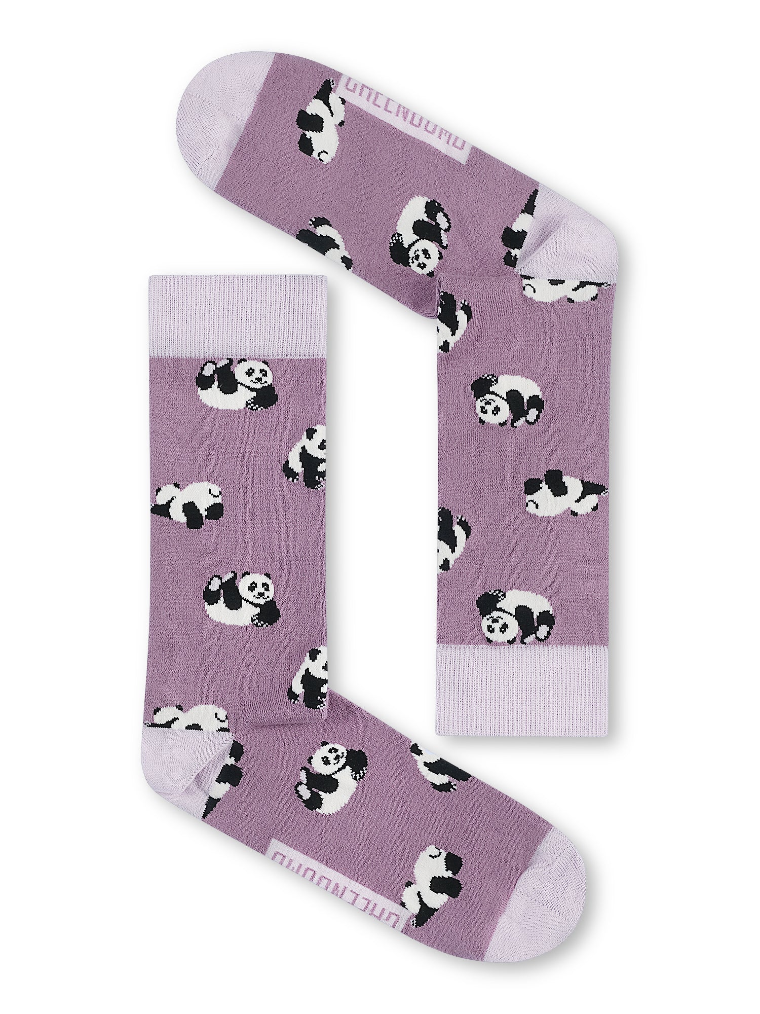 Chaussettes GREENBOMB en coton bio, motif pandas Panda Roll, vue densemble