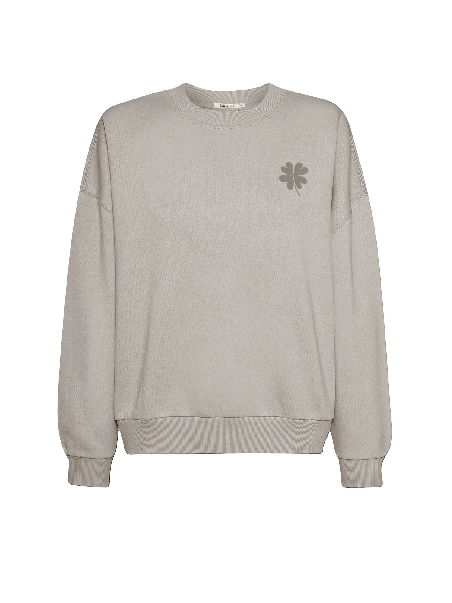 sweat femme en coton bio GOTS, détail des finitions, sable