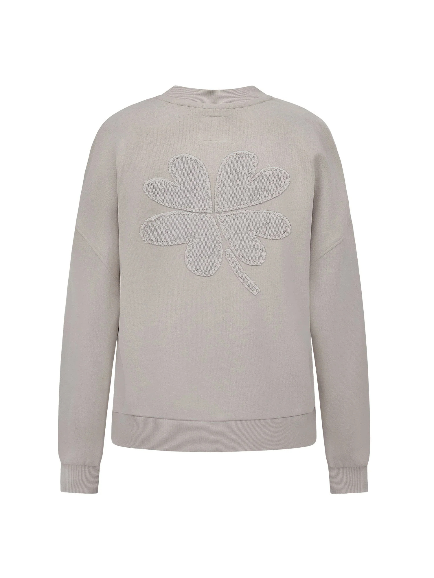 sweat femme GREENBOMB en coton bio dans son emballage, sable