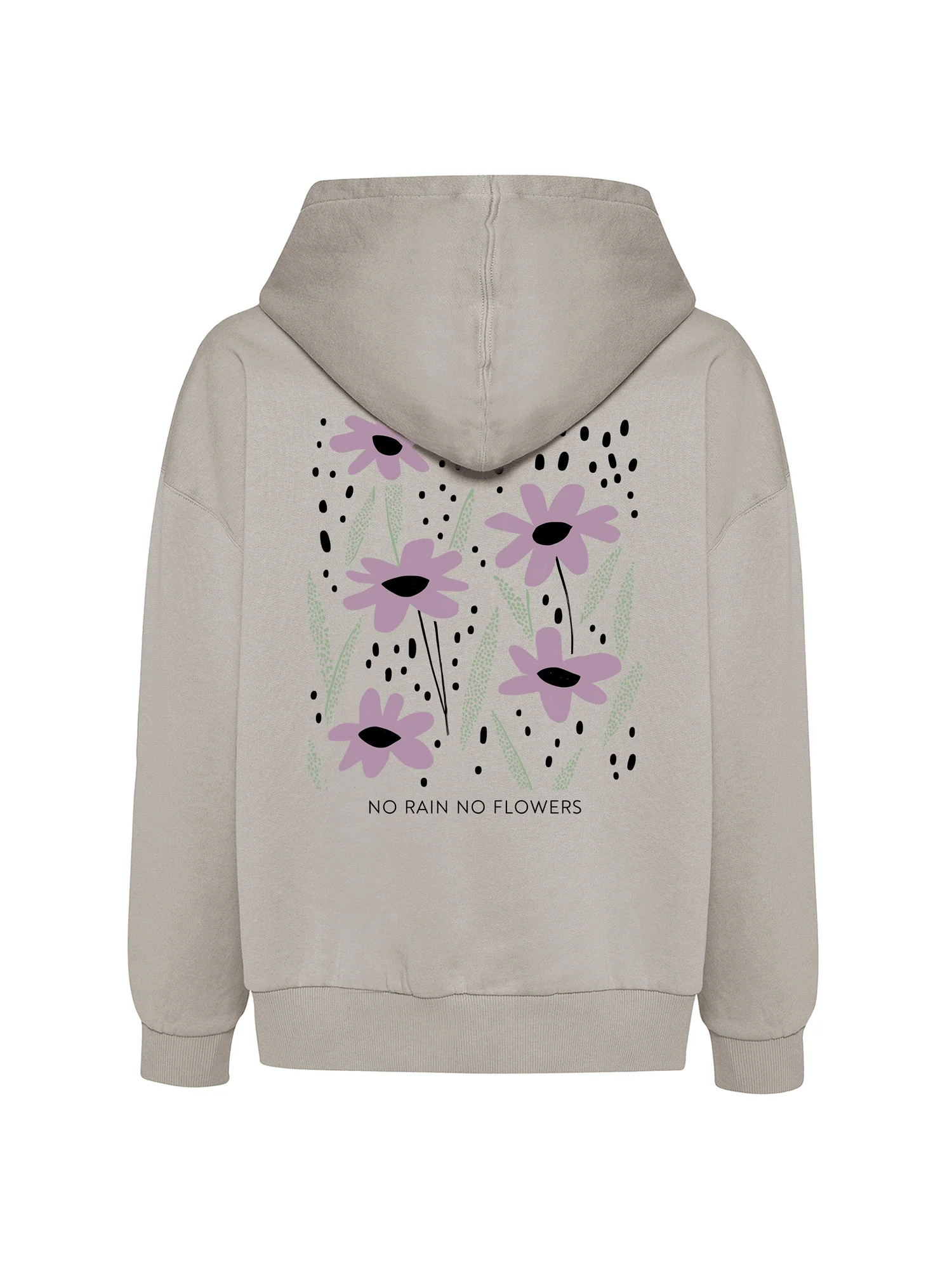 sweat à capuche femme GREENBOMB en coton bio dans son emballage, sable