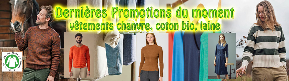 Soldes/Promotions de vêtements bio et éthiques