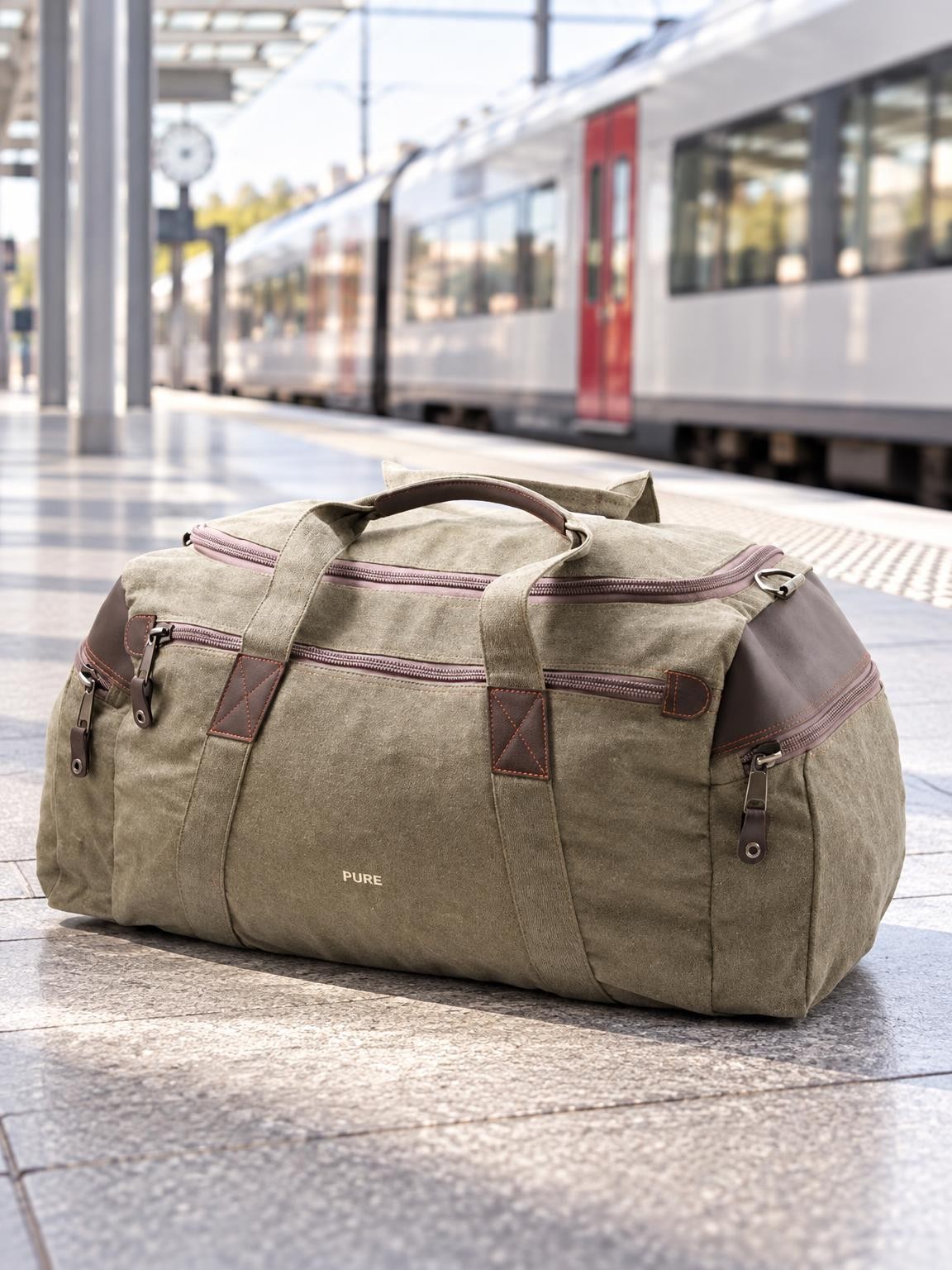 Grand sac de voyage en chanvre et coton bio - bagagerie Ecoline