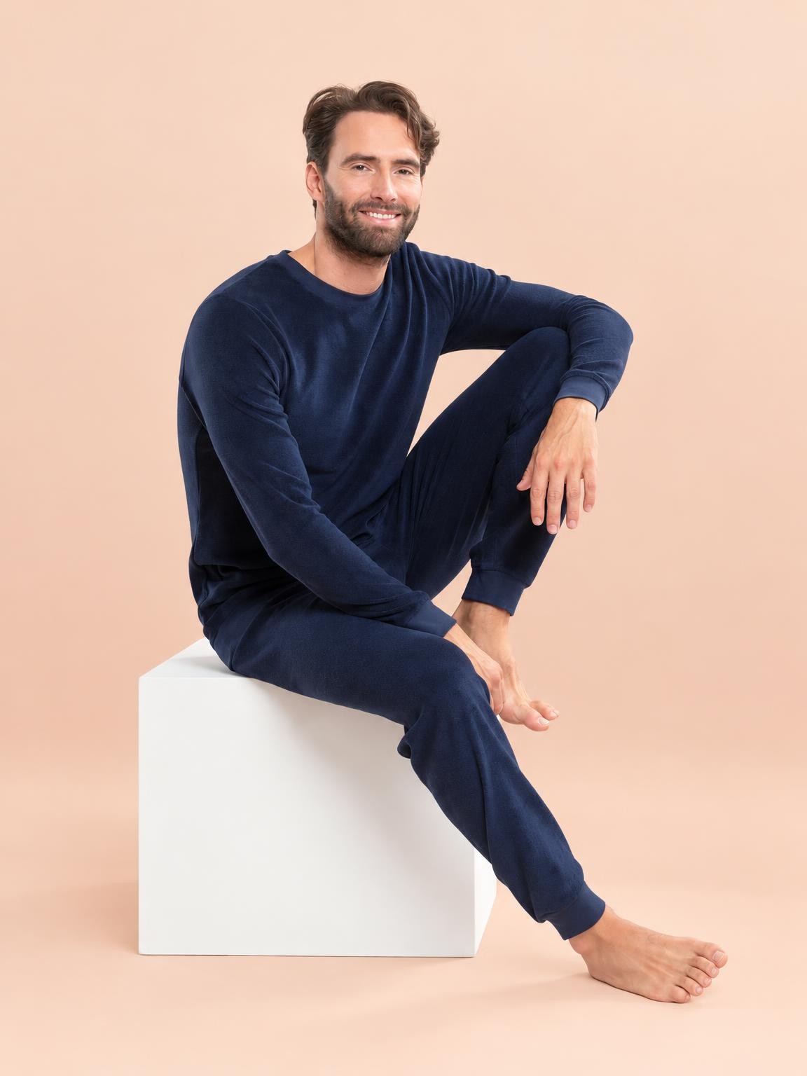 Pyjama éponge homme Björn en coton bio - vêtements de nuit bio Ecoline