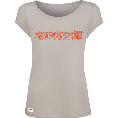 T-shirt Modal OVIVO Music is life-gris perle